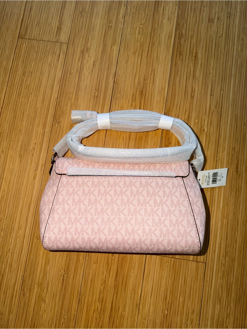 Michael Kors Blush Pink Signature Crossbody with Black Trim - Picture 4 of 8